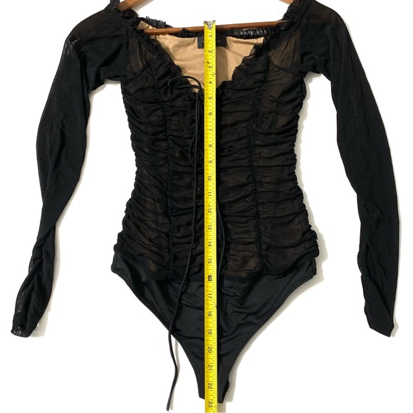 Revolve Majorelle Cleo Bodysuit One Piece Tie Front - Picture 14 of 14